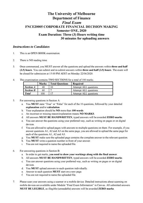 past exam unimelb|Iba pa.